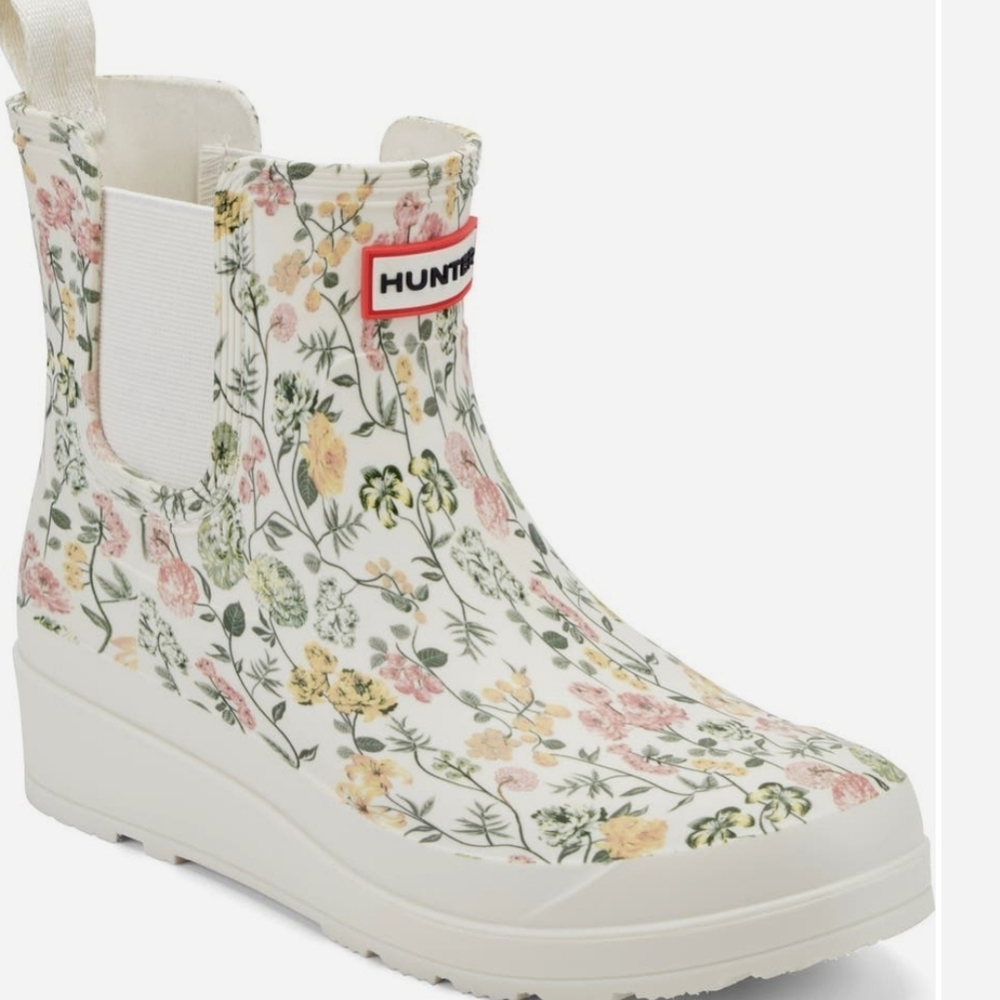 Hunter Tabitha Chelsea Rain Boots - Floral Rain - Picture 2 of 11